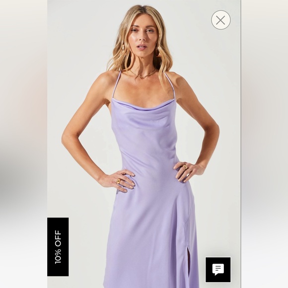 ASTR The Label Purple Gaia Dress Size Large NWT - Picture 3 of 10